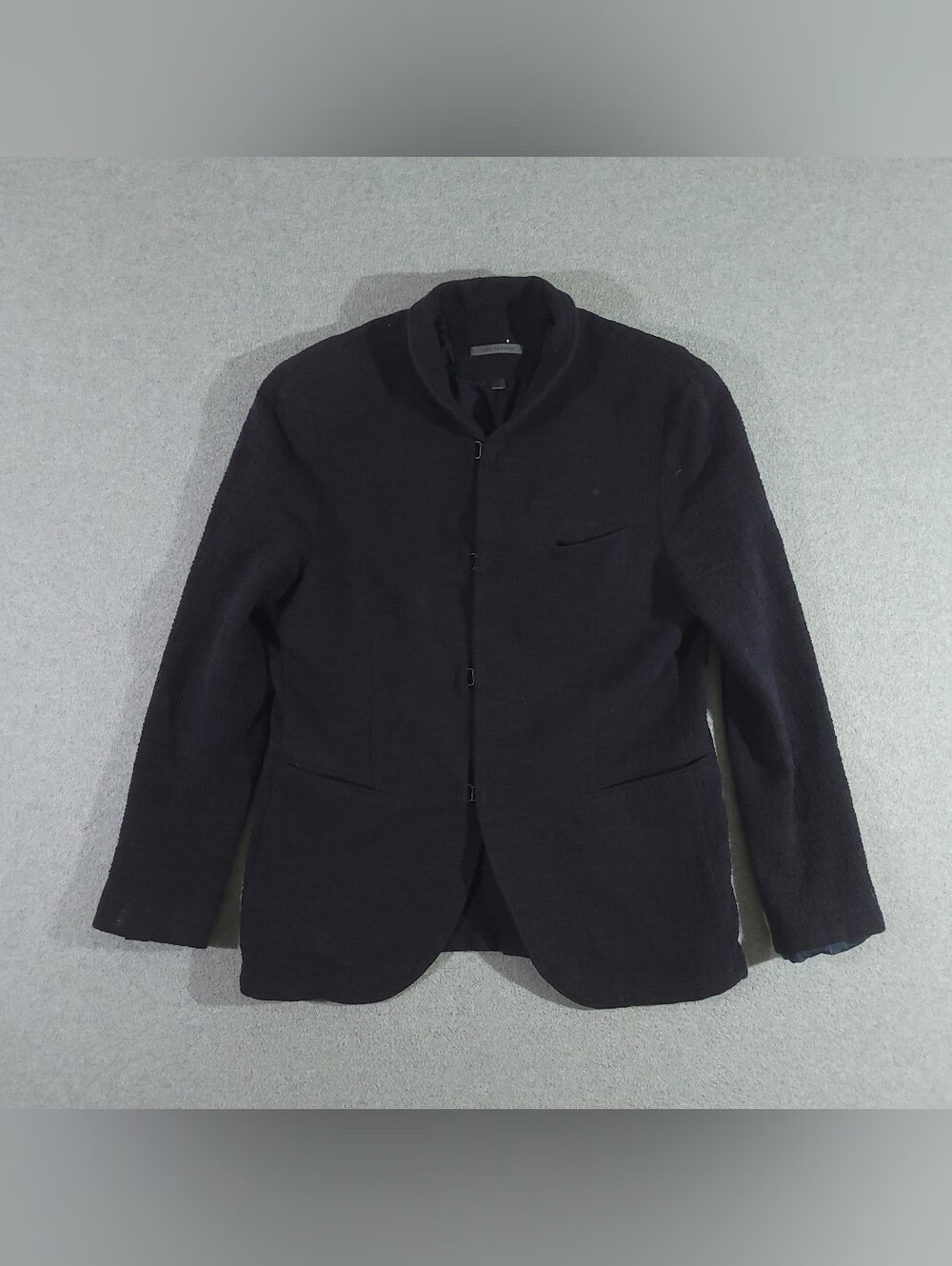 John Varvatos Collection Hook And Bar Jacket Size 50 Chest Pocket Made In Italy